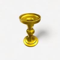 شمعدان ذهبي زجاج