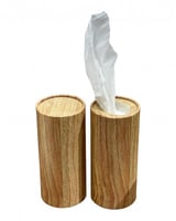 مناديل دائرية للمناسبات شدة 2 حبة خشبي