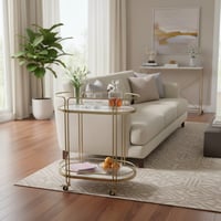 عربة ضيافة حديد أسطح رخام ابيض