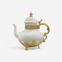 ابريق سراميك وحديد ذهبي