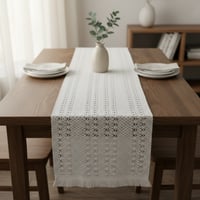 مفرش طاولة دانتيل وسط طويل ٣٠*١٨٠ سم