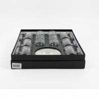 طقم بيالات وفناجيل زجاج ١٨ قطعة لـ ٦ أشخاص