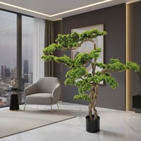 شجرة بونساي صناعي ديكورية فاخرة طول ١٢٠ سم - عرض ١...