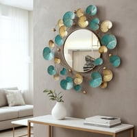 ديكور جداري حديد مع مرآة