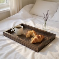 صينية خشب ريفية مقاس ٤٥×٣٠ سم