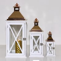 فانوس مربع خشبي