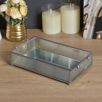 صينية زجاج تسريحة