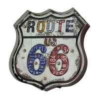 لوحة ركن كوفي حديد مضئية