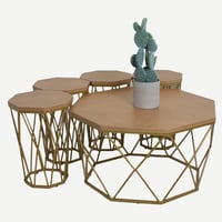 طاولة خشب 5 قطع