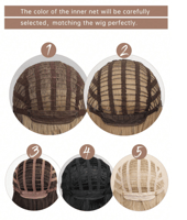 باروكة شعر طويلة أشقر رمادي غامق 1641