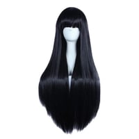 باروكة شعر أسود طويل