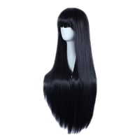 باروكة شعر أسود طويل