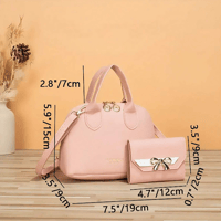 شنطة بناتية أنيقة مع محفظة