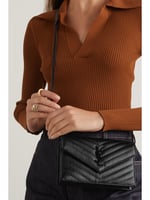 شنطة يد ايف سان لوران أسود