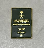 ستيكر معدني الجواز السعودي