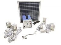 منظومة إدارة طاقة شمسية 140W مع بطارية ليثيوم 12A