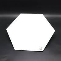 لوح خشب MDF سداسي مقاس 30*26 سم (1 حبة)