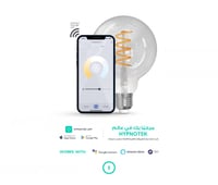 لمبة E27 ديكورية ذكية 180 لومين درجة لون الاضاءة 6...
