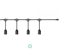إنارة عقدية تعمل بالطاقة الشمسية (مع 30 مصباح) بطو...