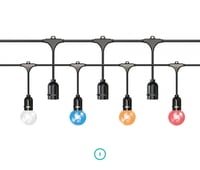 إنارة عقدية تعمل بالطاقة الشمسية (مع 30 مصباح) بطو...