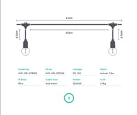 إنارة عقدية ذكية (مع 12 مصباح) بطول 6.6 متر