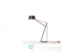 وحدة إضاءة طاولة بسلك أحمر