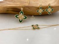 طقم (سلسال + حلق) مطليين.. فخامة