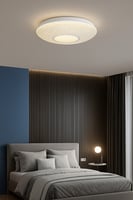 لطش دائري كريستالي ابيض مع ريموت LTDAI005