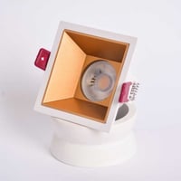 White with matte golden reflector