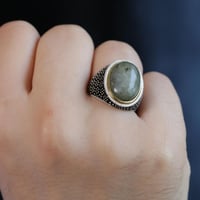 خاتم حجر الطاووس F-085