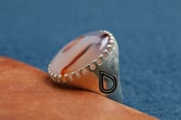 خاتم فضه بعقيق يمني N-06