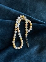 سبحة فريدة من الحجر الطبيعي الملون Y-S45