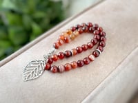 سبحة مميزة عقيق بني ملون R-F39