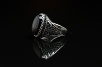 خاتم عقيق اسود C-07