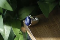 خاتم عقيق أزرق