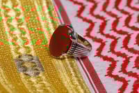 خاتم عقيق احمر كبدي G-02