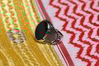 خاتم عقيق اسود I-01