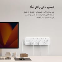 توصيلة بيلكن 18 واط 6 منافذ مع منفذ تايب سي PD بقو...