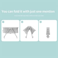 سرير أطفال متنقل قابل للطي مع ناموسية وعجلات قابلة...