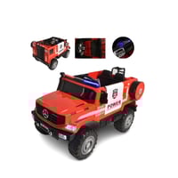 سيارة جيب شرطة كهربائية للأطفال 2 محركات وتحكم عن...