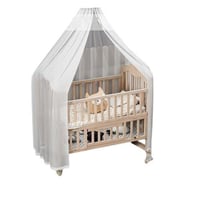 سرير خشبي للأطفال متعدد الوظائف مع إمكانية الدمج م...