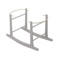 سلة موسى من الخيزران الأبيض مع حامل هزاز للأطفال