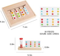 لعبة مطابقة الأشكال الخشبية للأطفال