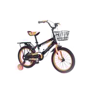 دراجة أطفال بعجلات تدريب وسلة معدنية بمقاس متعدد