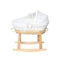 سرير سلة موسى لأطفال حديث الولادة و قاعدة هزاز خشب...