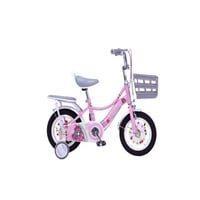 دراجة اطفال هوائية للبنات بلون وردي مقاس 12,14