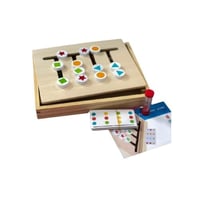 لعبة مطابقة الأشكال الخشبية للأطفال