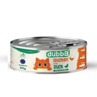 دوبا معلبات طعام رطب بنكهة الدجاج مع البط 85 جم