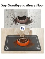 حصيرة مطاط (فرشة) لطعام القطط والكلاب بألوان مختلف...