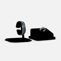 ‎ طقم نسائي جذاب بلون فضي